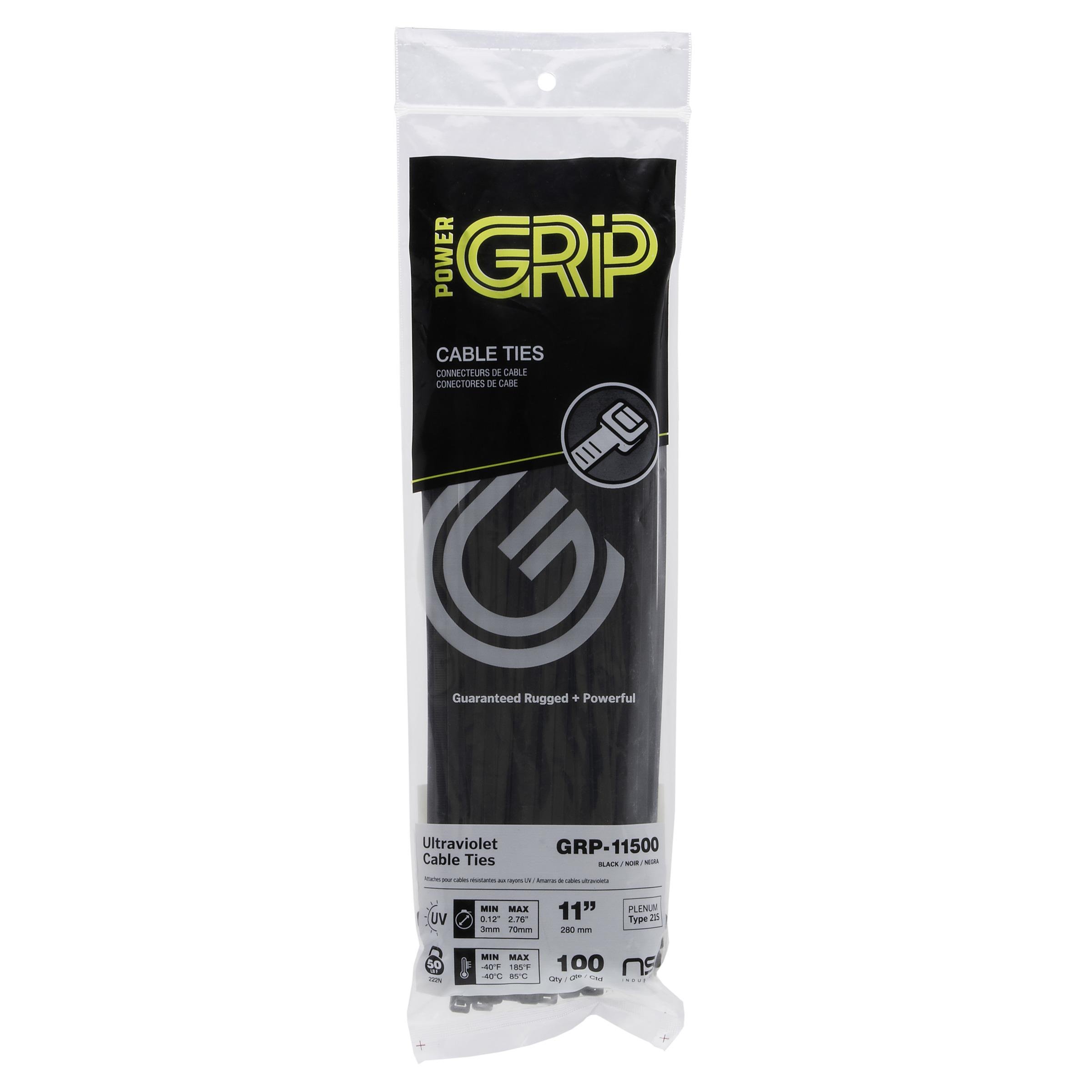 Picture of GRP-11500 - 11”, Black General Purpose 50lb Cable Ties, 100 Pack