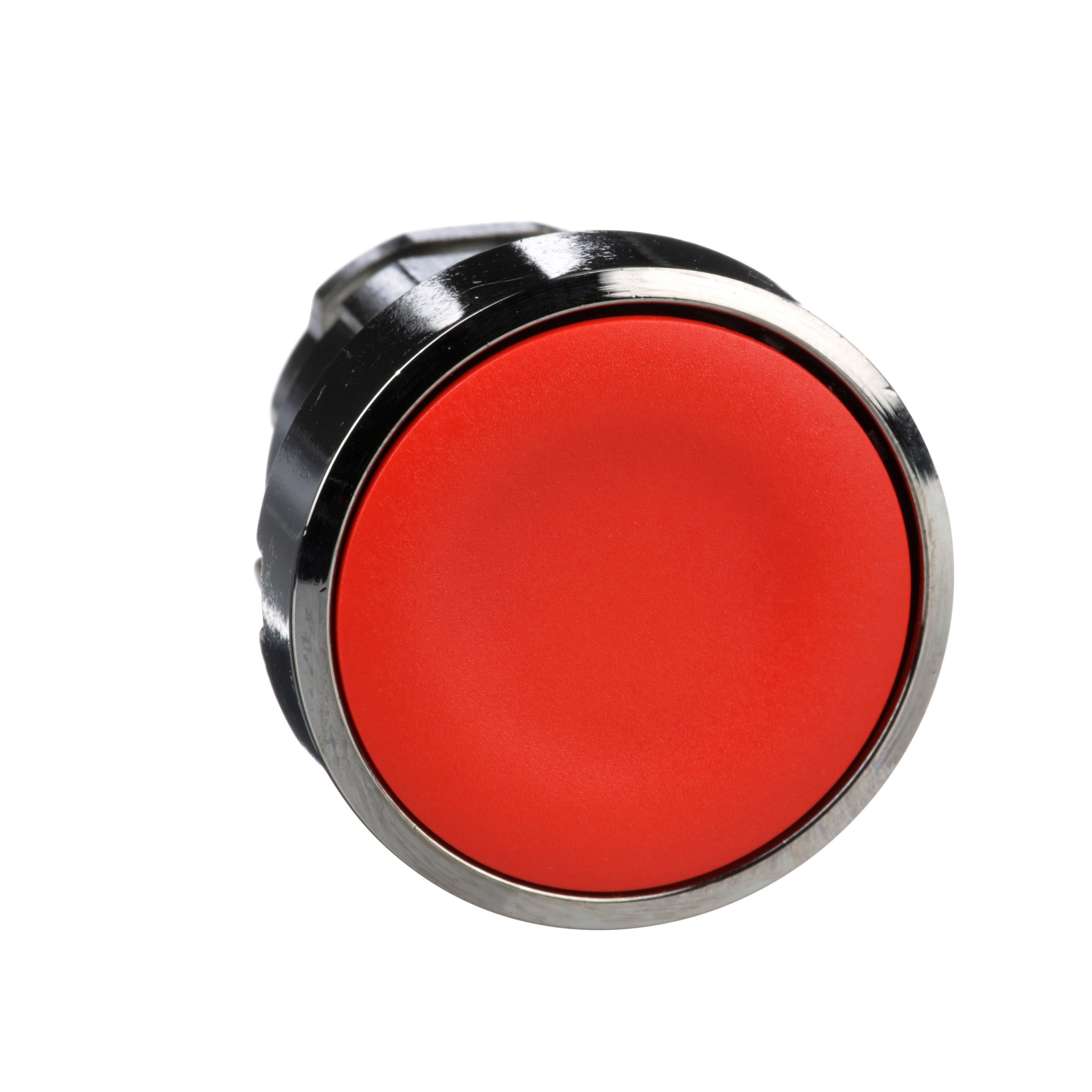Picture of ZB4BA4 - Harmony, 22mm Push Button, flush push button head, spring return, red, unmarked