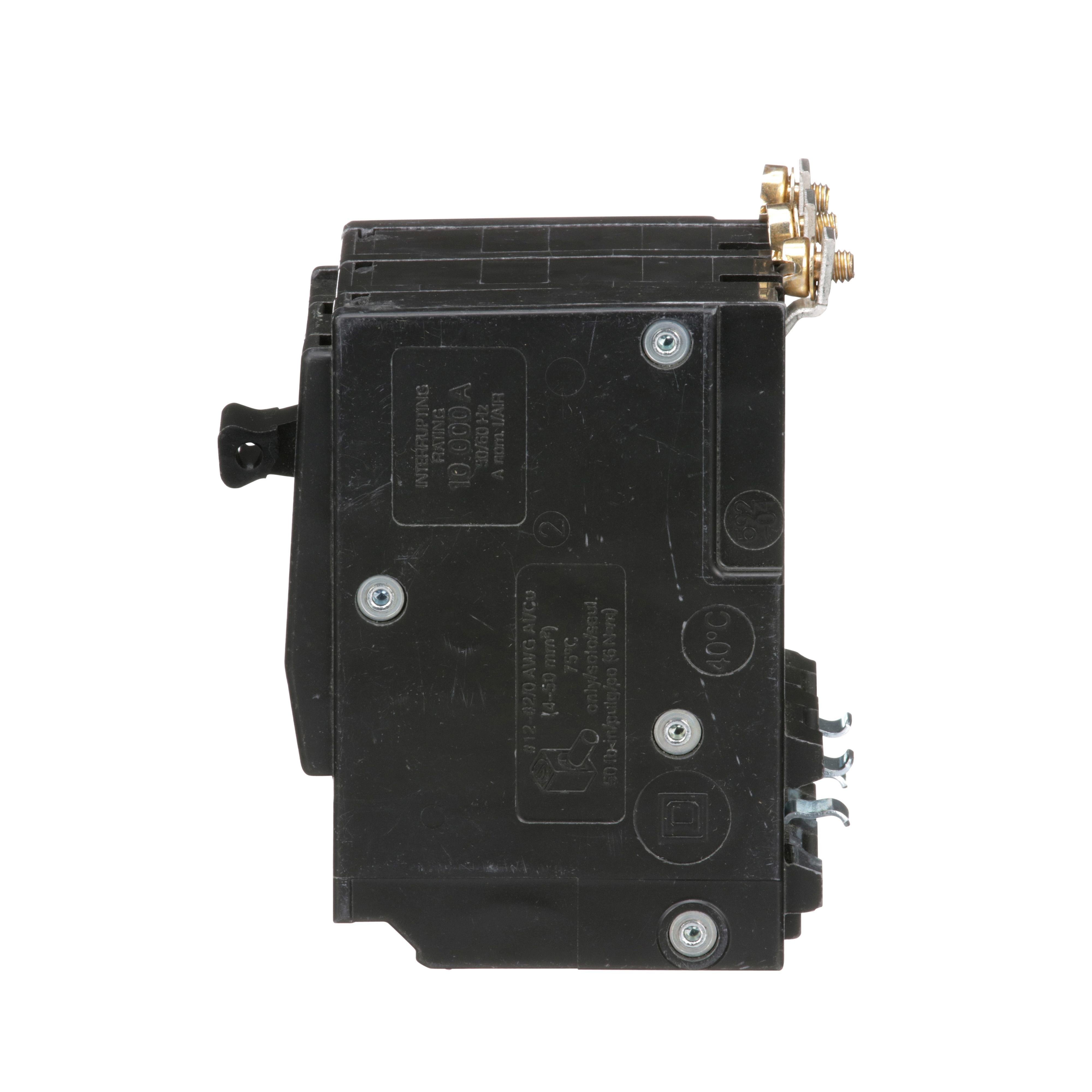 Picture of QOB370 - Mini circuit breaker, QO, 70A, 3 pole, 120/240VAC, 10kA, bolt on