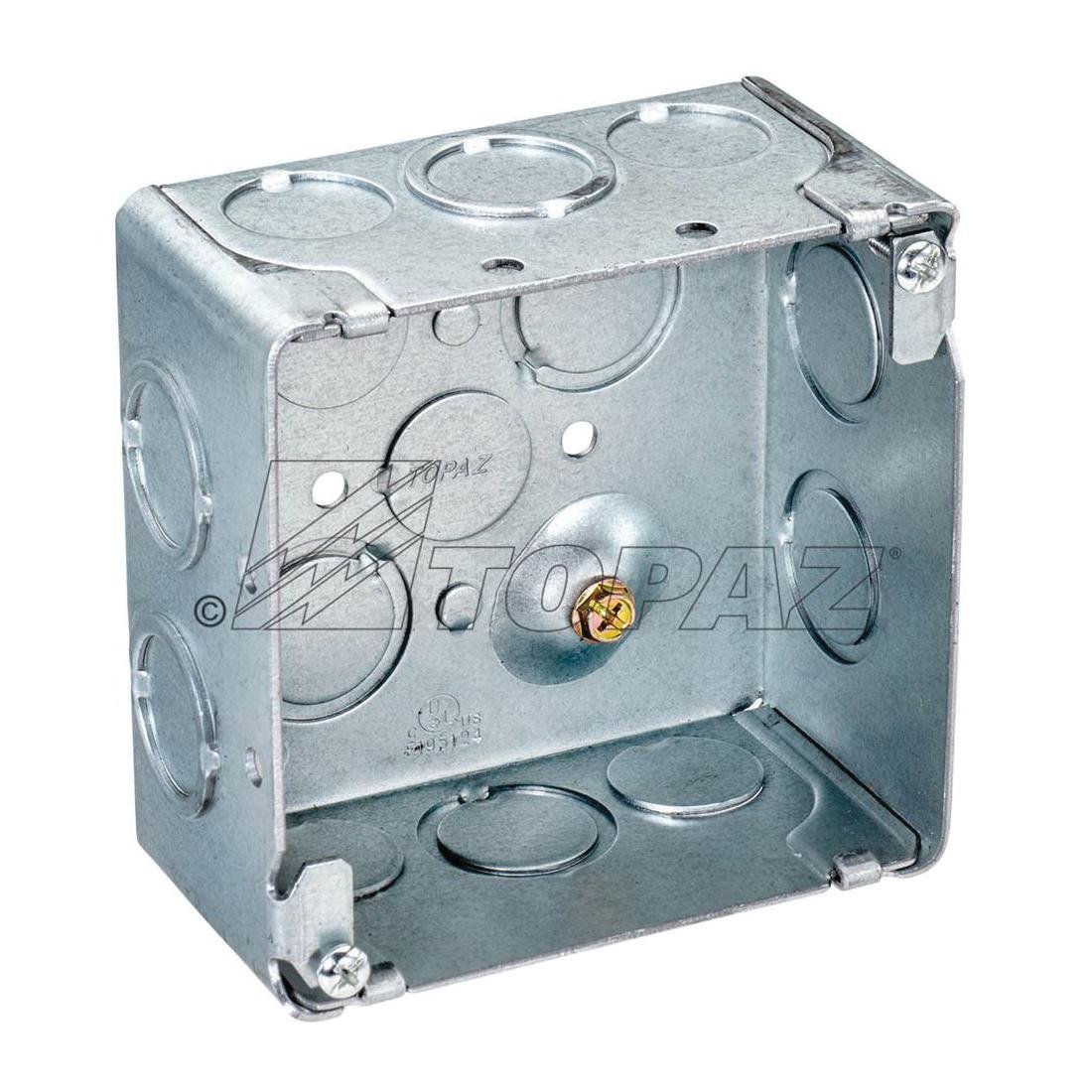 Picture of B8452 - 4" Square Welded Deep Boxes 1/2" & 3/4" KO