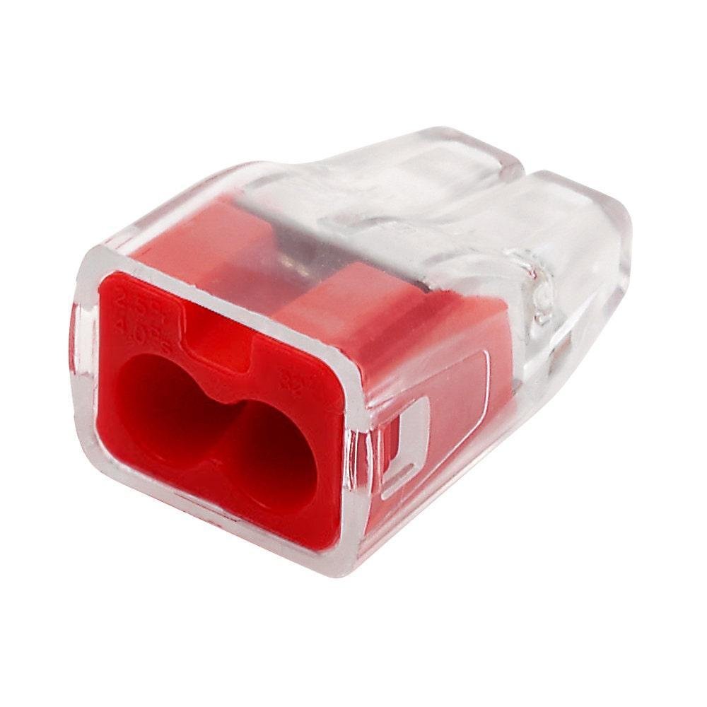 Picture of 30-1032J - In-Sure® Push-In Wire Connector, Model 32 2-Port Red, Jar of 300