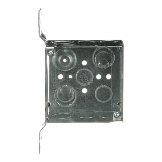 52171 CV1/2 3/4 - 4" Square Box Box Steel 1/2" & 3/4"E Knockouts