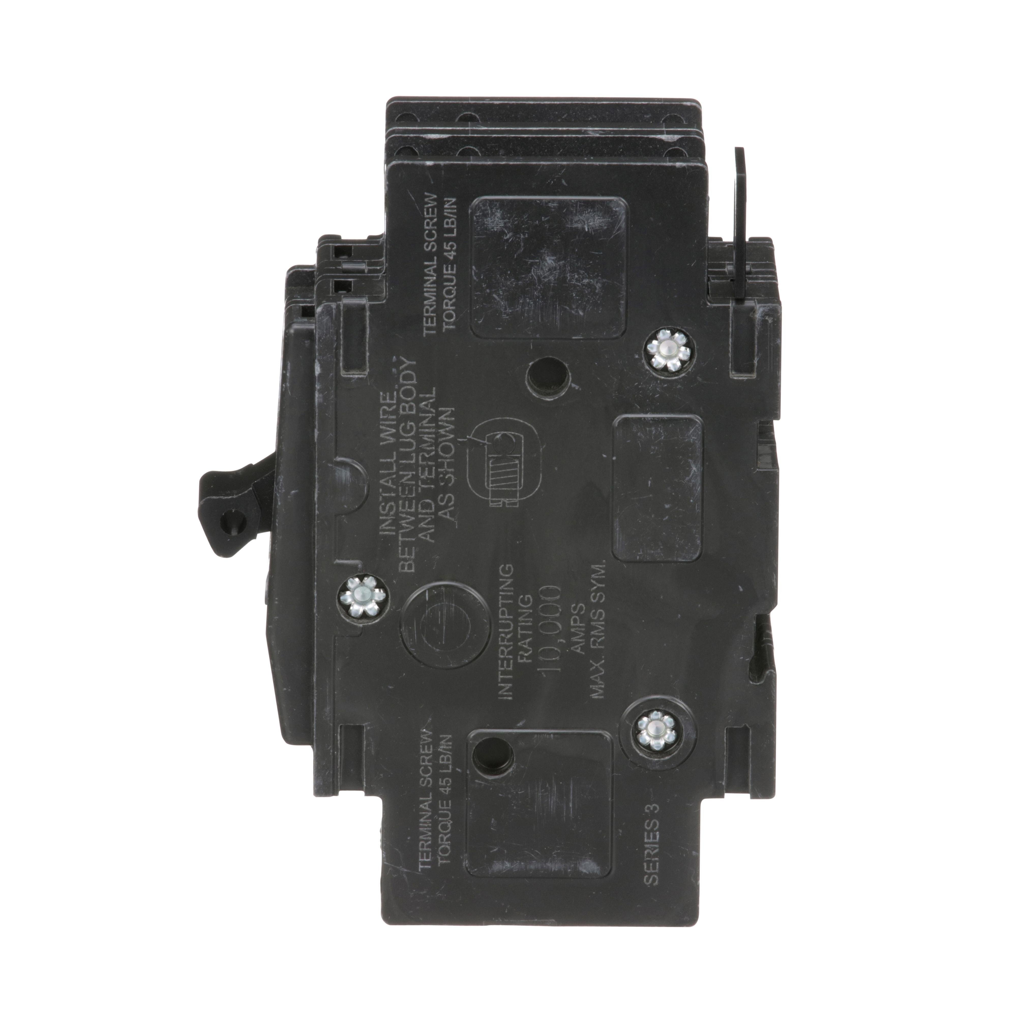 Picture of QOU215 - Mini circuit breaker, QOU, 15A, 2 pole, 120/240VAC, 10kA