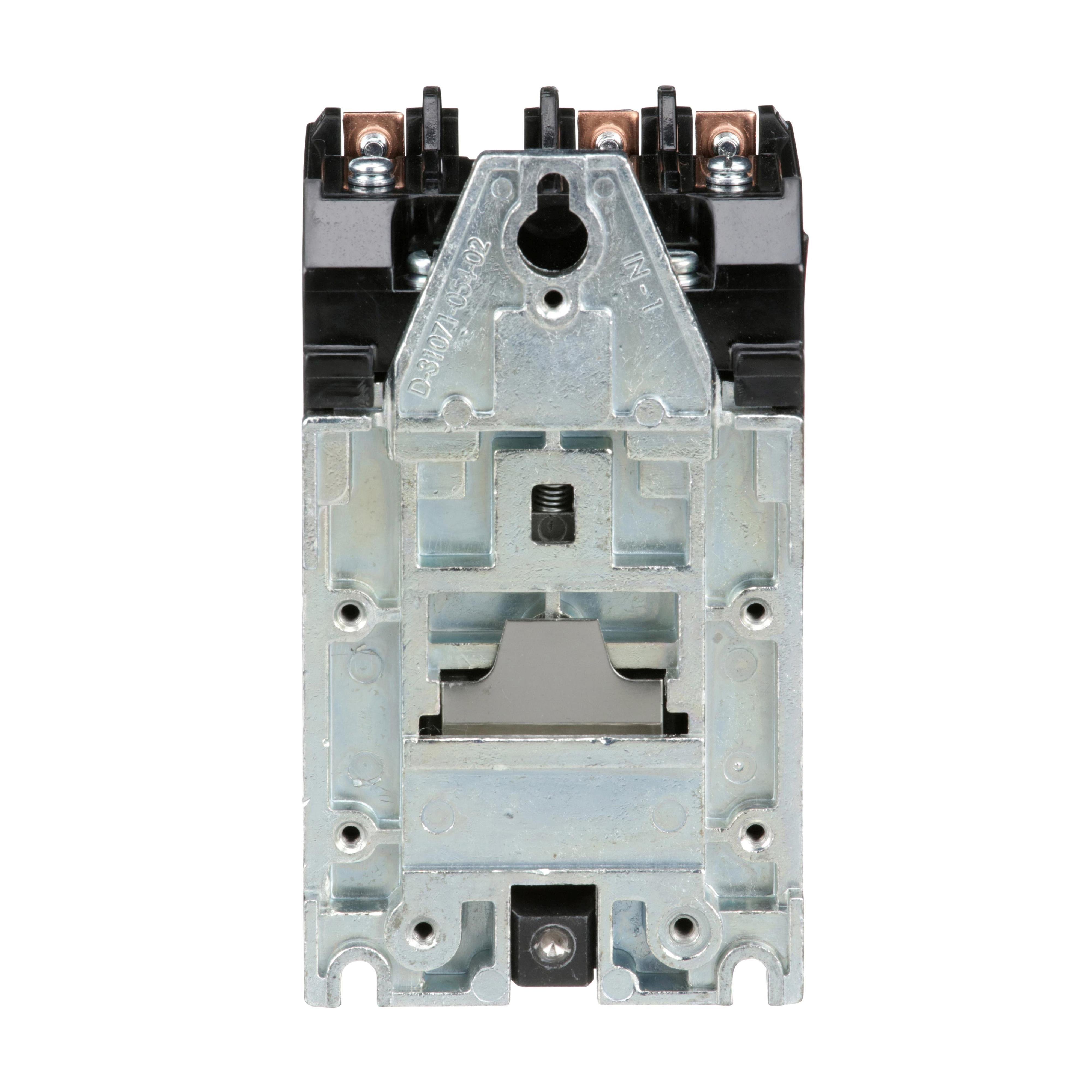 Picture of 8903LO30V02 - Contactor, Type L, multipole lighting, electrically held, 30A, 3 pole, 600V, 110/120VAC 50/60Hz coil, open style [TAA]