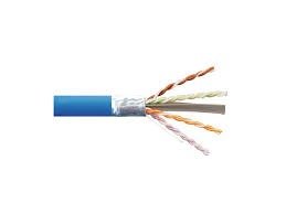 TEL234CAT6A - CAT6A Riser Cable, 23/4 Solid BC, Unshielded, UTP, CMR, FT4, 1000' (304.8m), Reel, Blue
