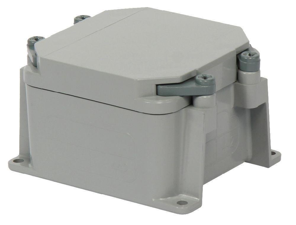 277000 - JBX442 4"x4"x2" PVC JUNCTION BOX GREY SCEPTER JBOX