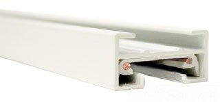 J Track 4FT Single Circuit 120V with 2 Endcaps in White