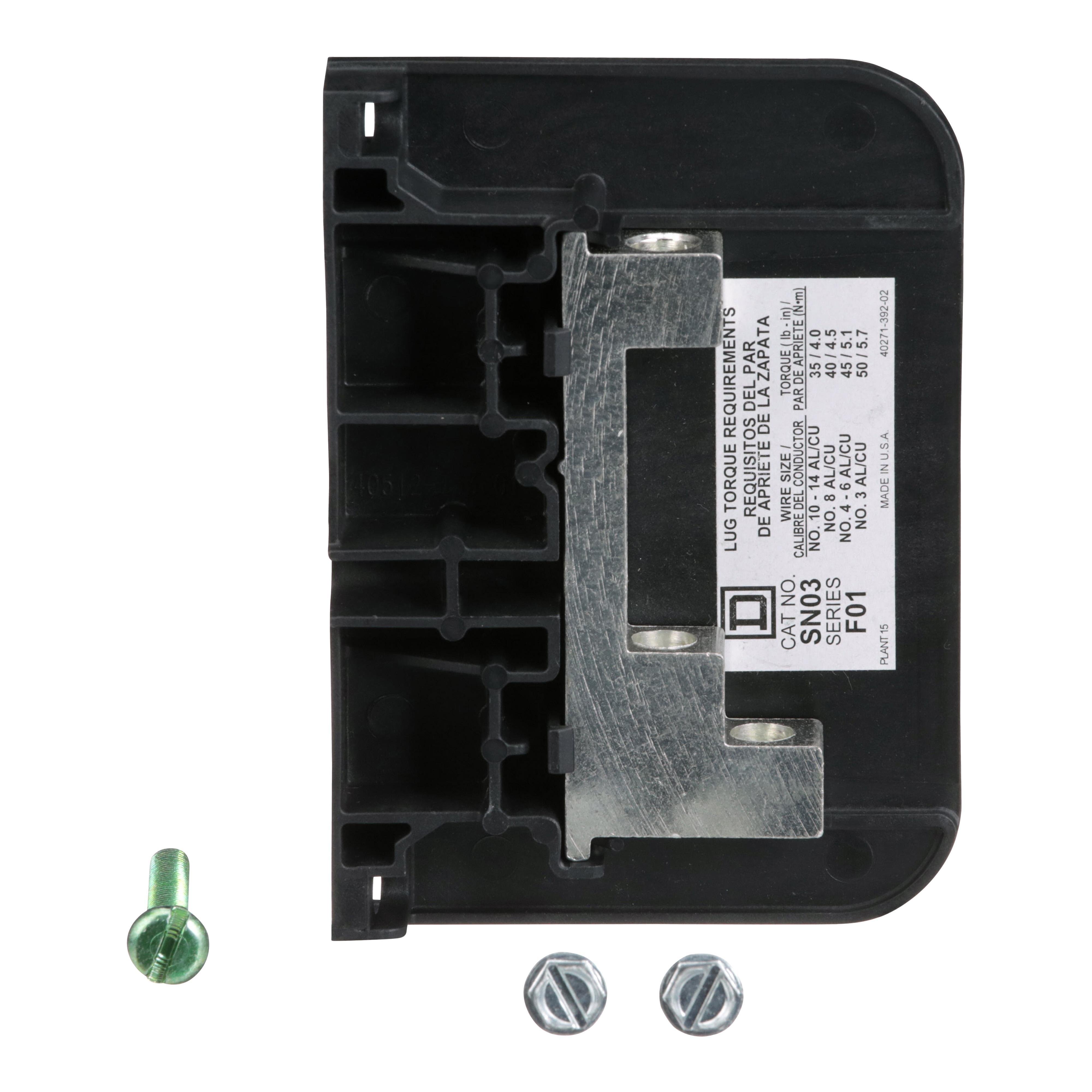 Picture of SN03 - Solid neutral assembly, safety switch, series F5/F6 30A