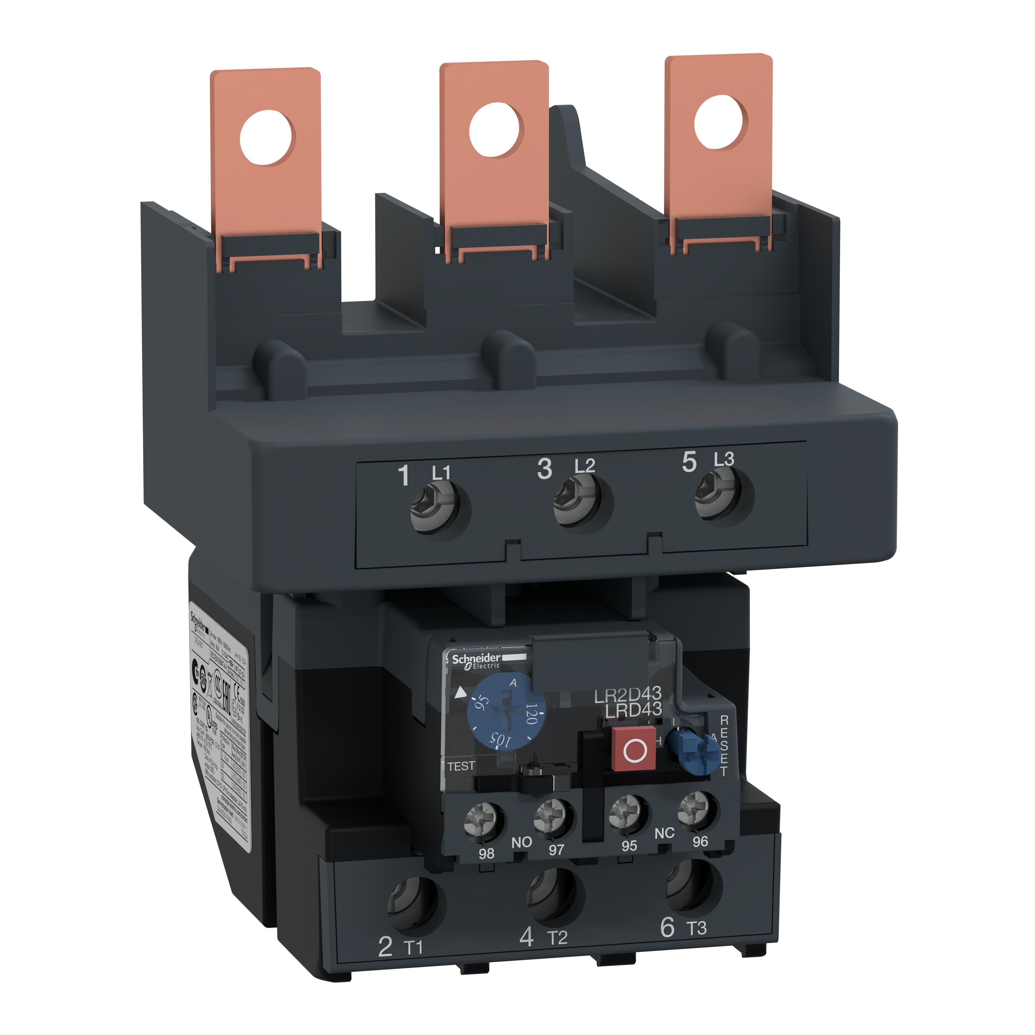 LRD4367 - TeSys Deca thermal overload relays , 95...120A , class 10A
