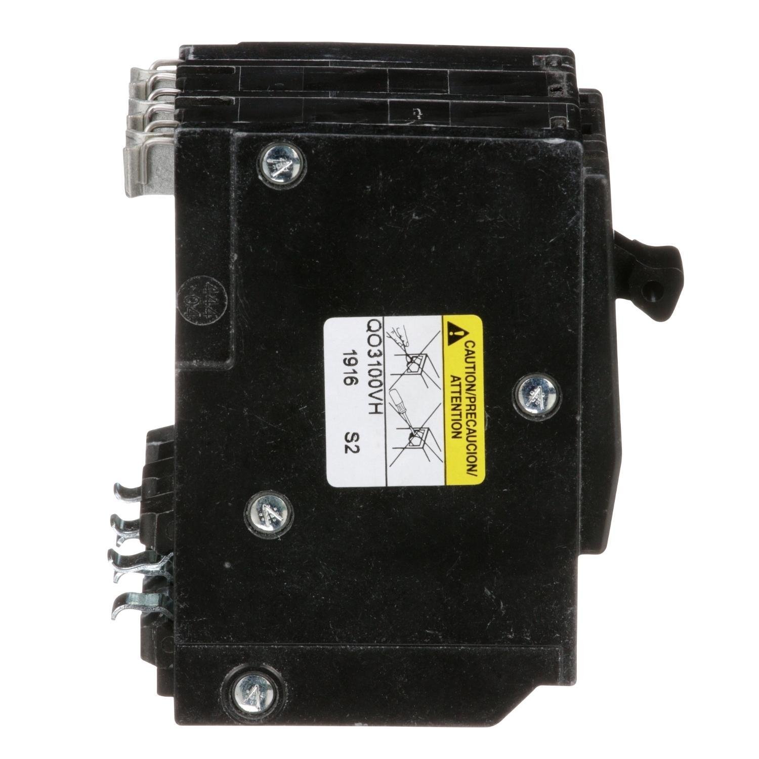 Picture of QO3100VH - Mini circuit breaker, QO, 100A, 3 pole, 120/240VAC, 22kA, plug in