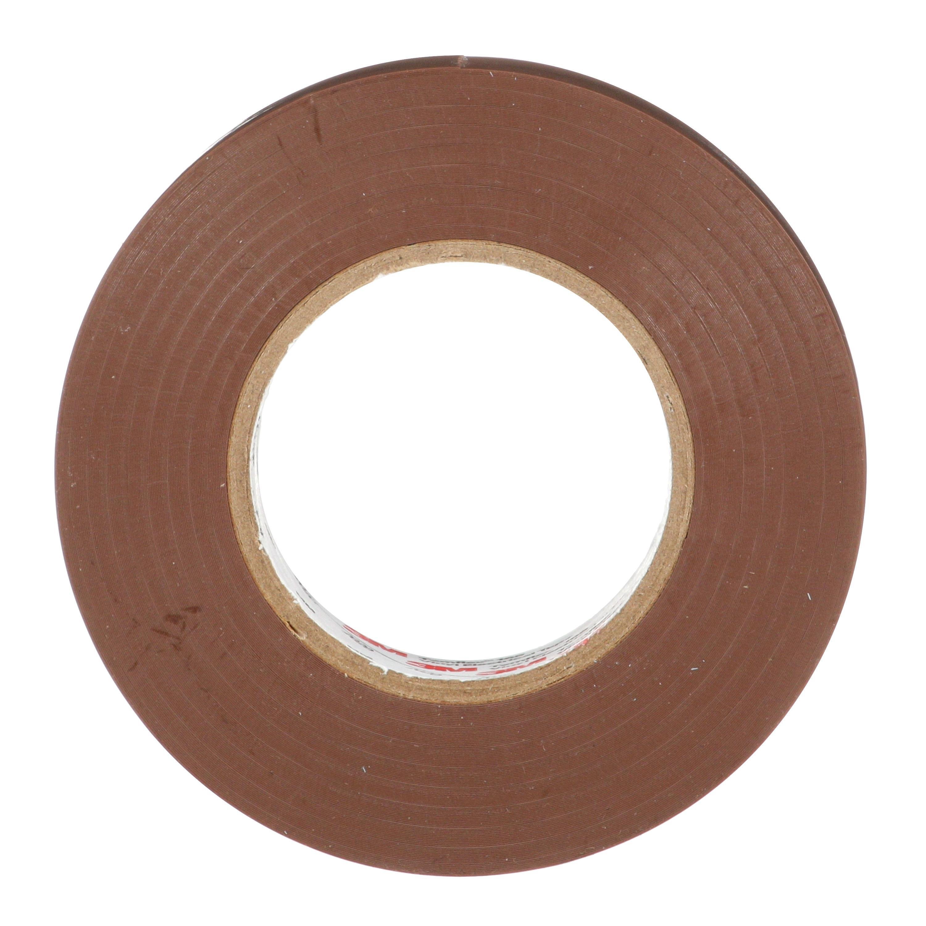 Picture of 7100169191 - 3M™ Temflex™ Vinyl Electrical Tape 165, Brown, 3/4 in x 60 ft (19 mm x 18 m), 6 mil, 100 Rolls/Case