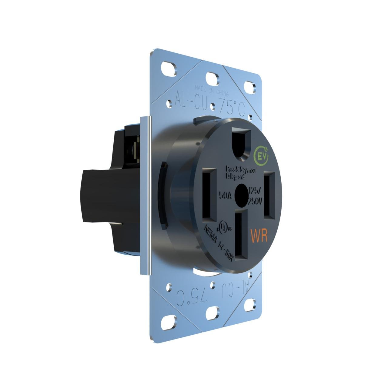 3894WREV - 50A Weather Resistant Electrical Outlet for EV Chargers