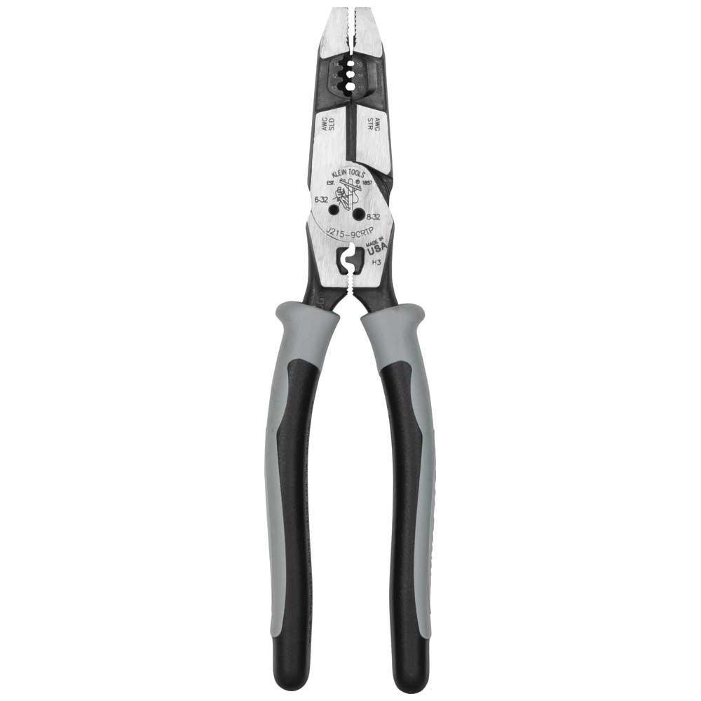 Picture of J2159CRTP - Hybrid Pliers with Crimper, Fish Tape Puller and Wire Stripper