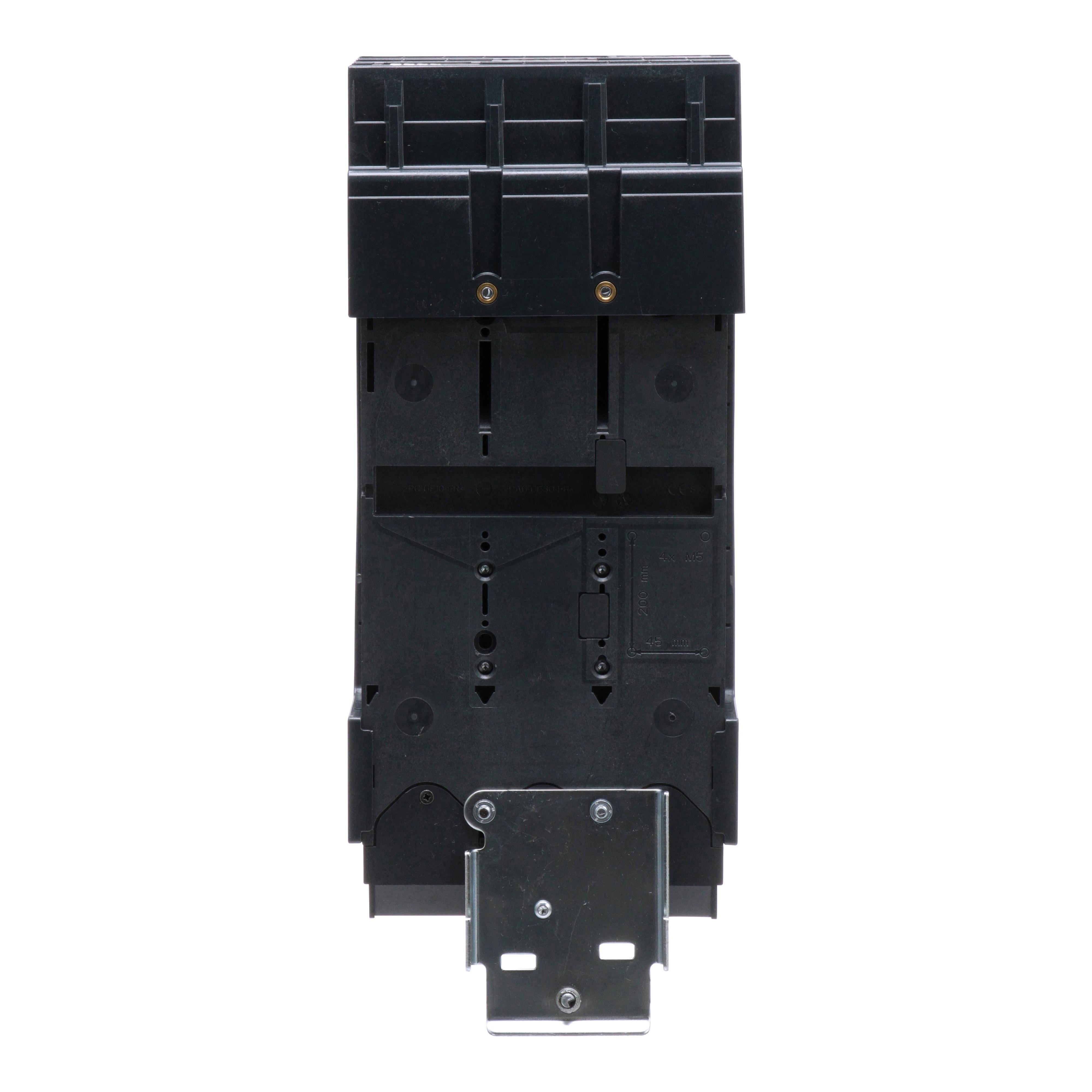 Picture of LJA36600U31X - Circuit breaker, PowerPacT L, 600A, 3 pole, 600VAC, 25kA, I-Line, MicroLogic 3.3, 80%, ABC