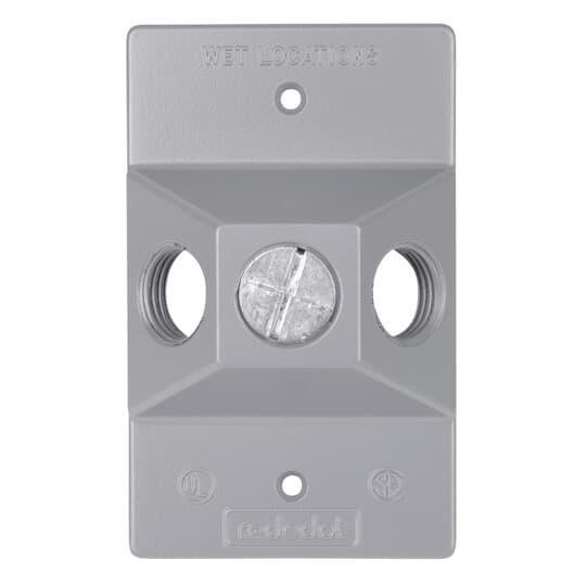 S203WHE - 1-GANG RECT LMPHDR CVR WHT AL