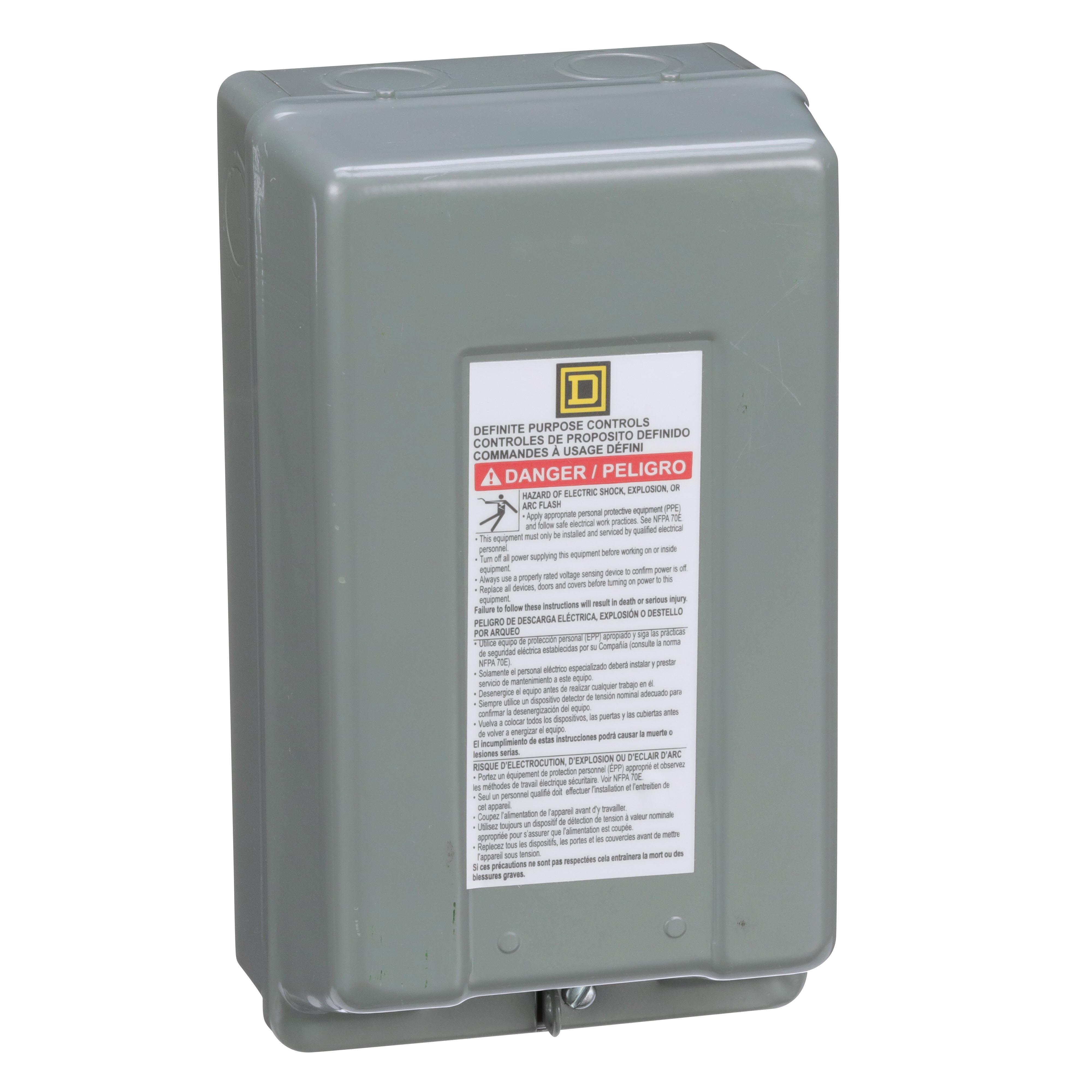 9991DPG1 - Contactor, Definite Purpose, enclosure, for 8910DP/DPA 20A to 40A contactors, NEMA 1
