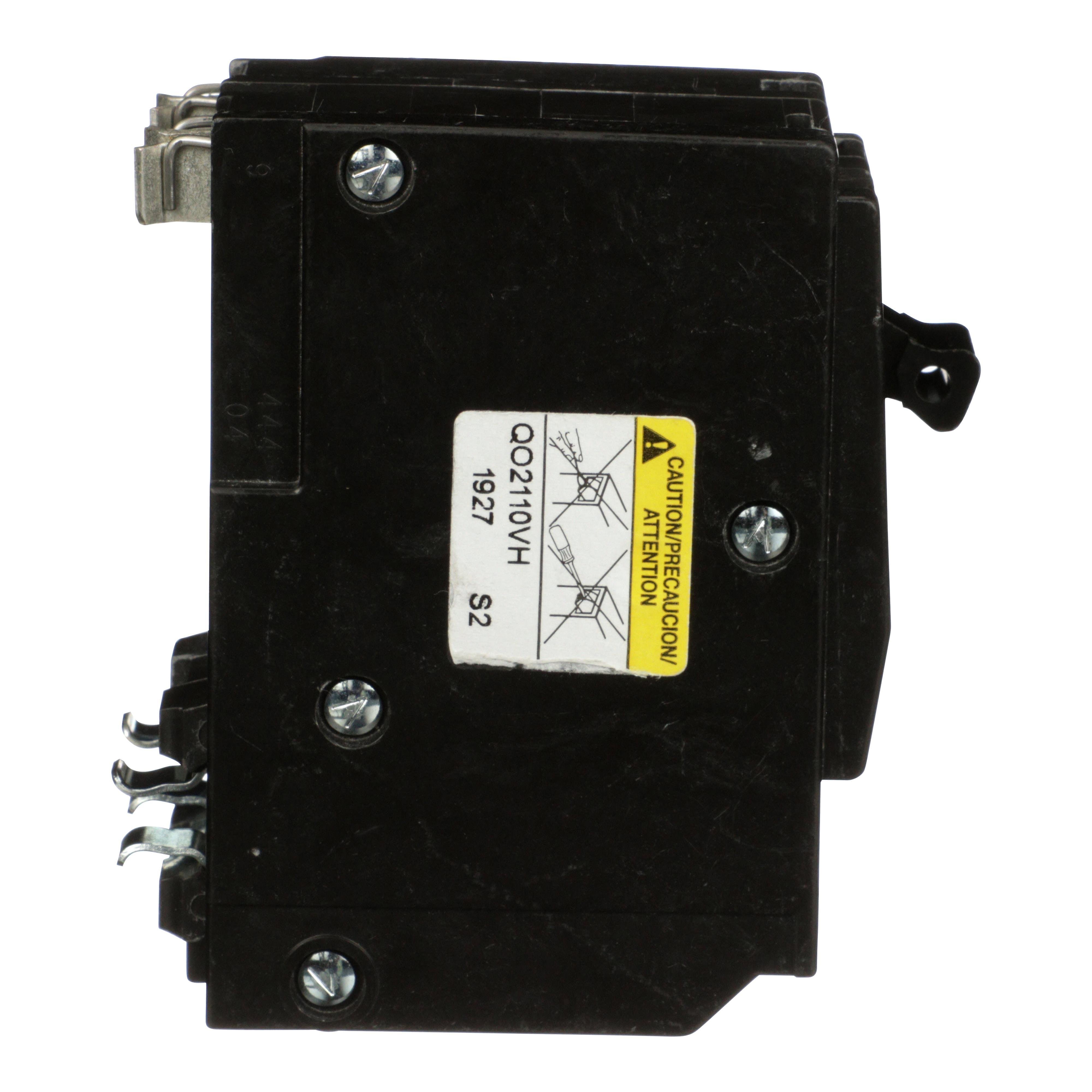 Picture of QO2110VH - Mini circuit breaker, QO, 110A, 2 pole, 120/240VAC, 22kA, plug in