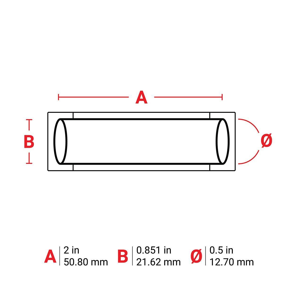 Picture of PS-500-2-WT - PermaSleeve Polyolefin Wire Marking Sleeves, White, 0.5" Dia x 2" W, Roll of 500 Each
