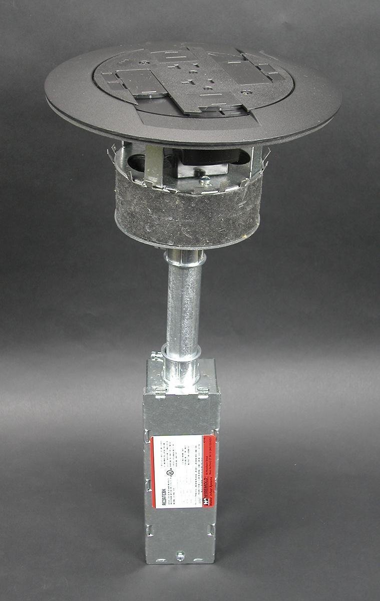 RC3ATCBK - RC3 Multi-Service Poke-Thru Assembly, Black