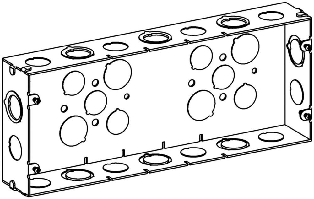 SB-5 - 1-5/8" DEEP, 5-GANG MULTIGANG SWITCH BOX