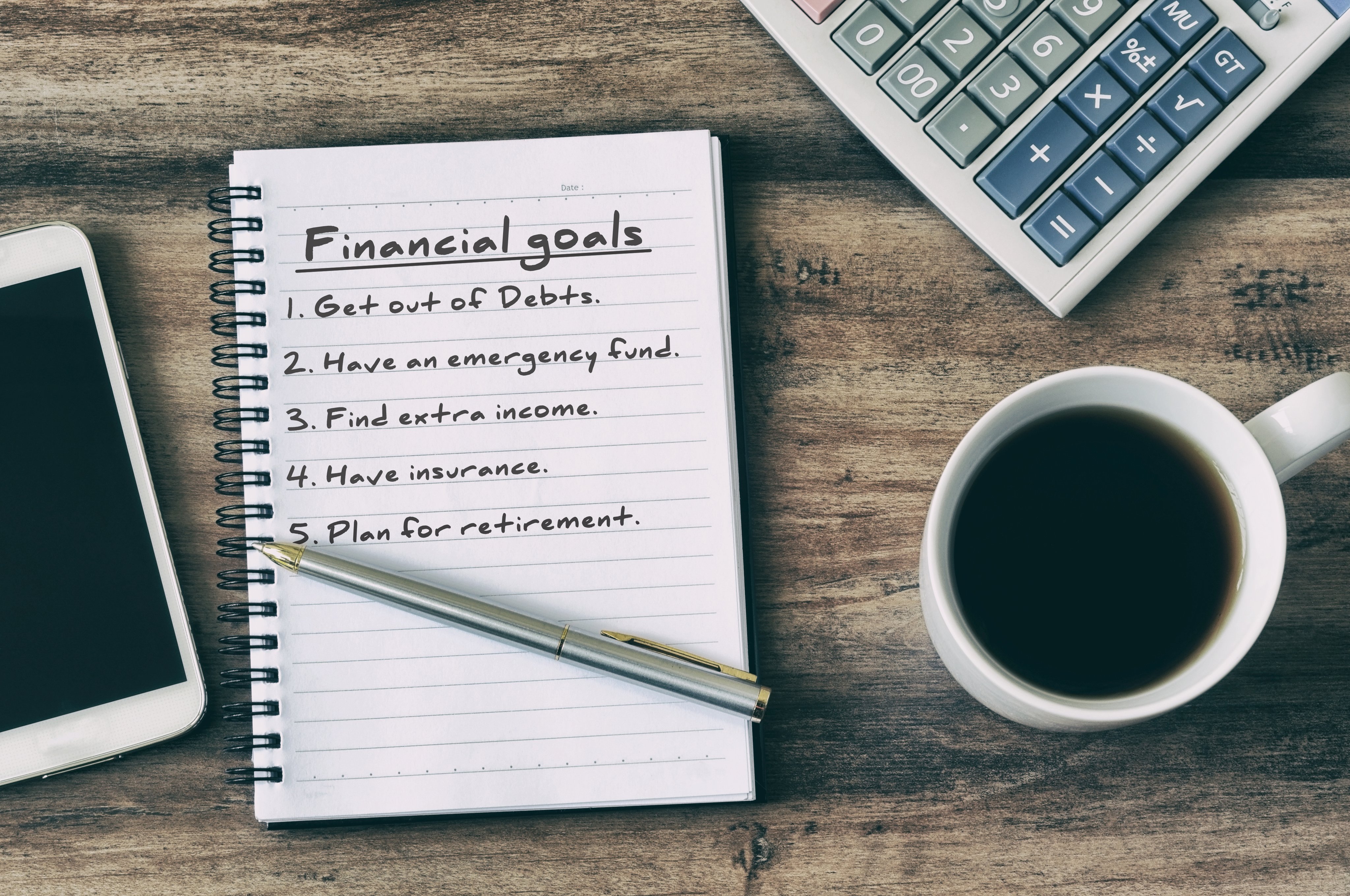 Financial planning notebook
