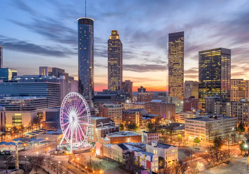Atlanta, Georgia downtown city skyline