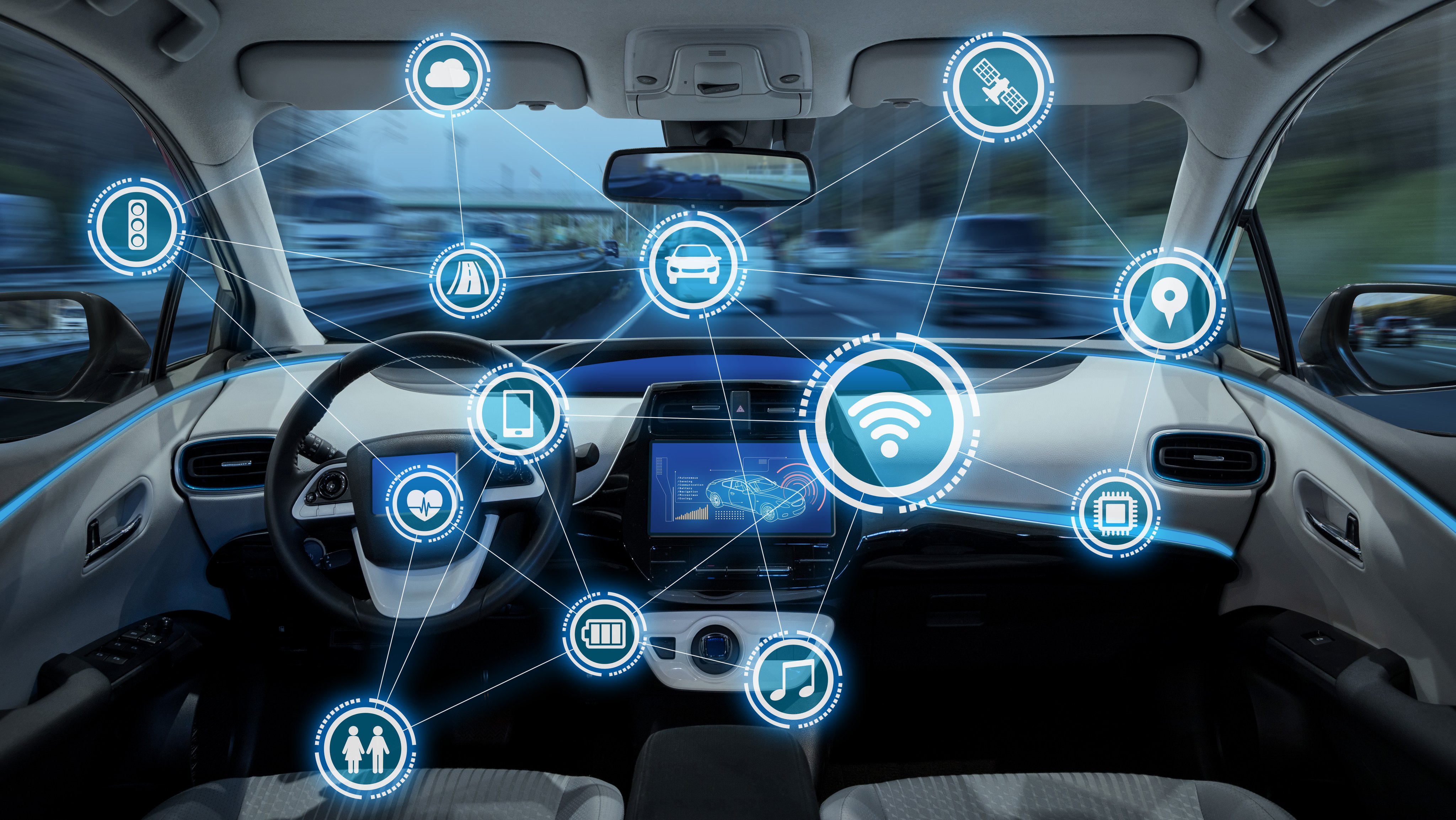 Intelligent vehicle cockpit and wireless communication network concept
