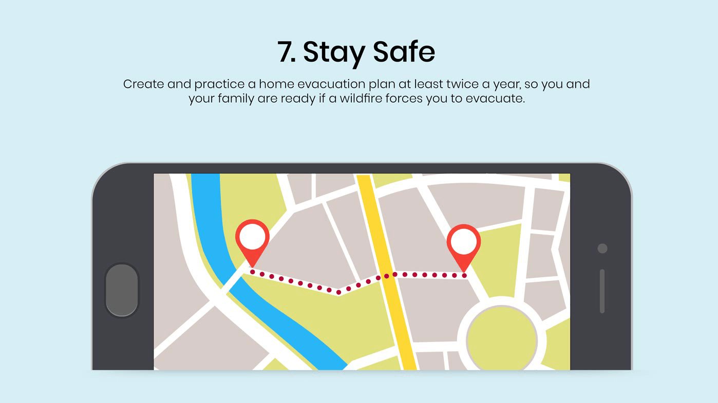 create and practice a home evacuation plan at least twice a year