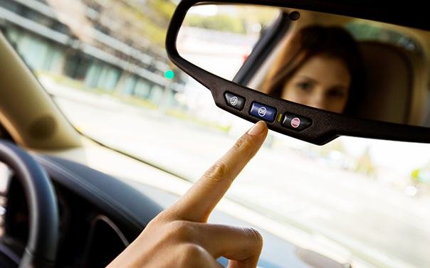 Woman using OnStar