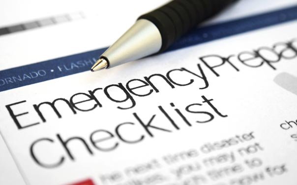 Emergency preparedness checklist