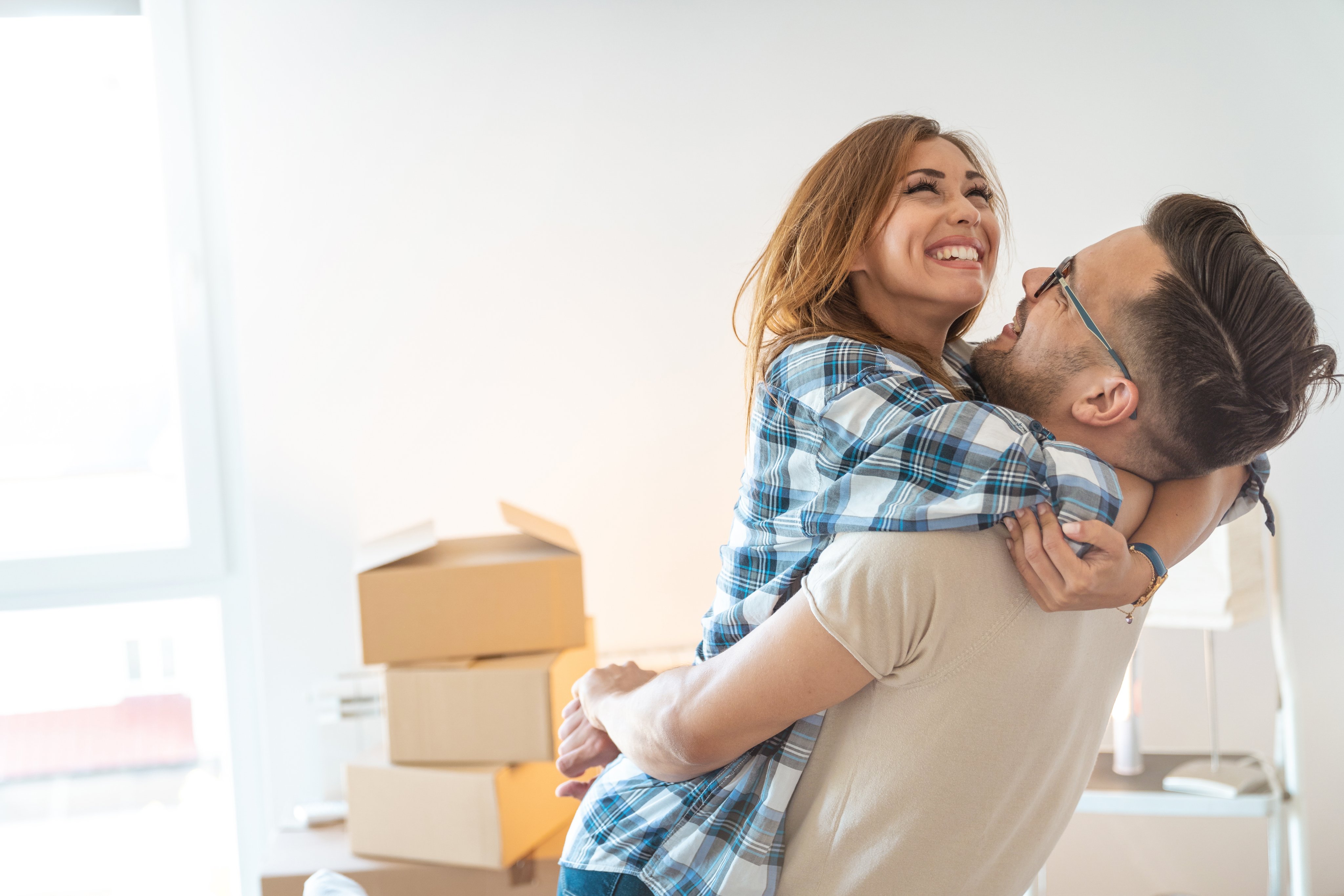 A couple celebrating an occasion