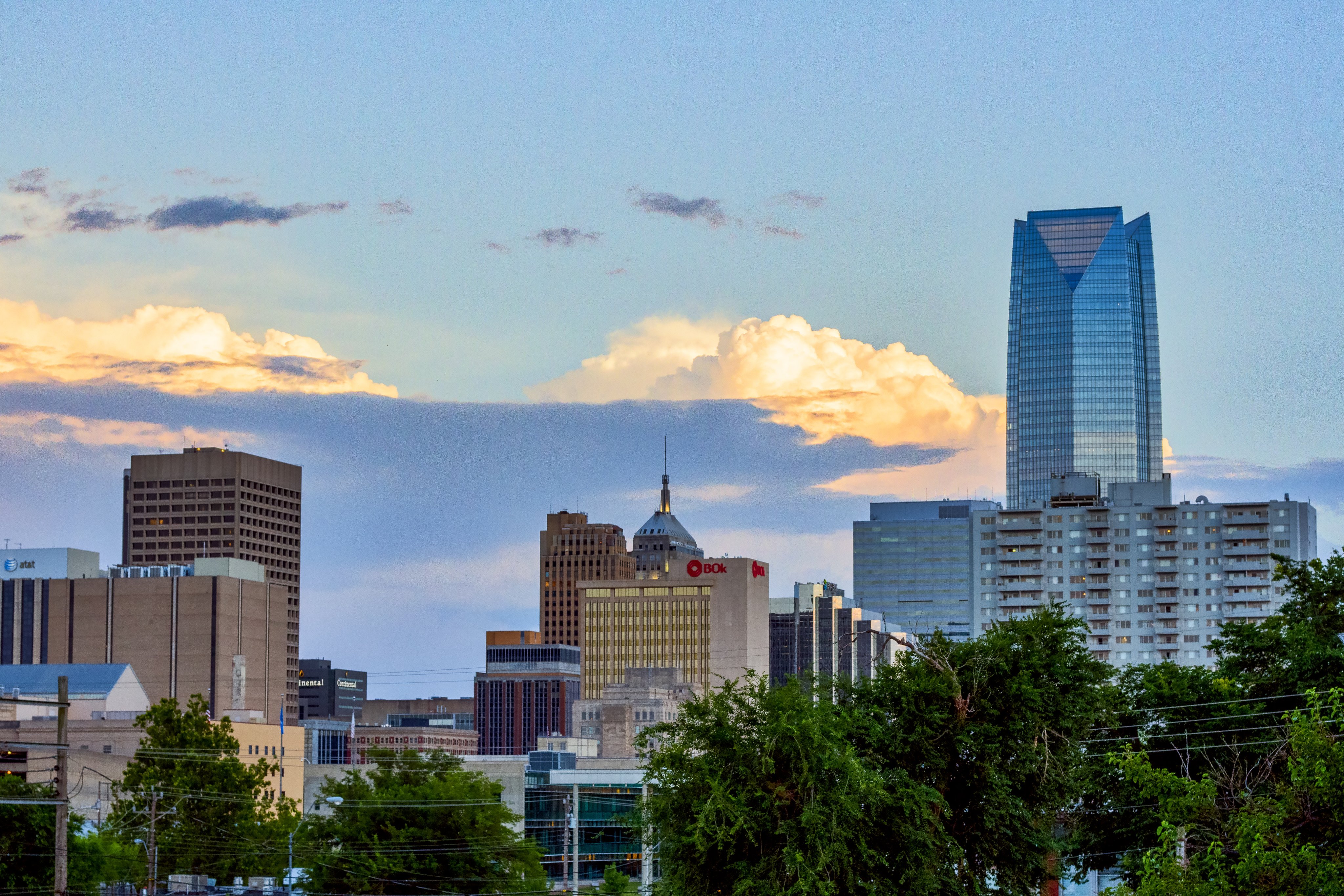 Oklahoma City skyline taken from Midtown.