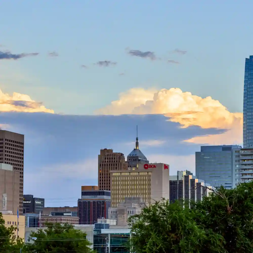 Oklahoma City skyline taken from Midtown
