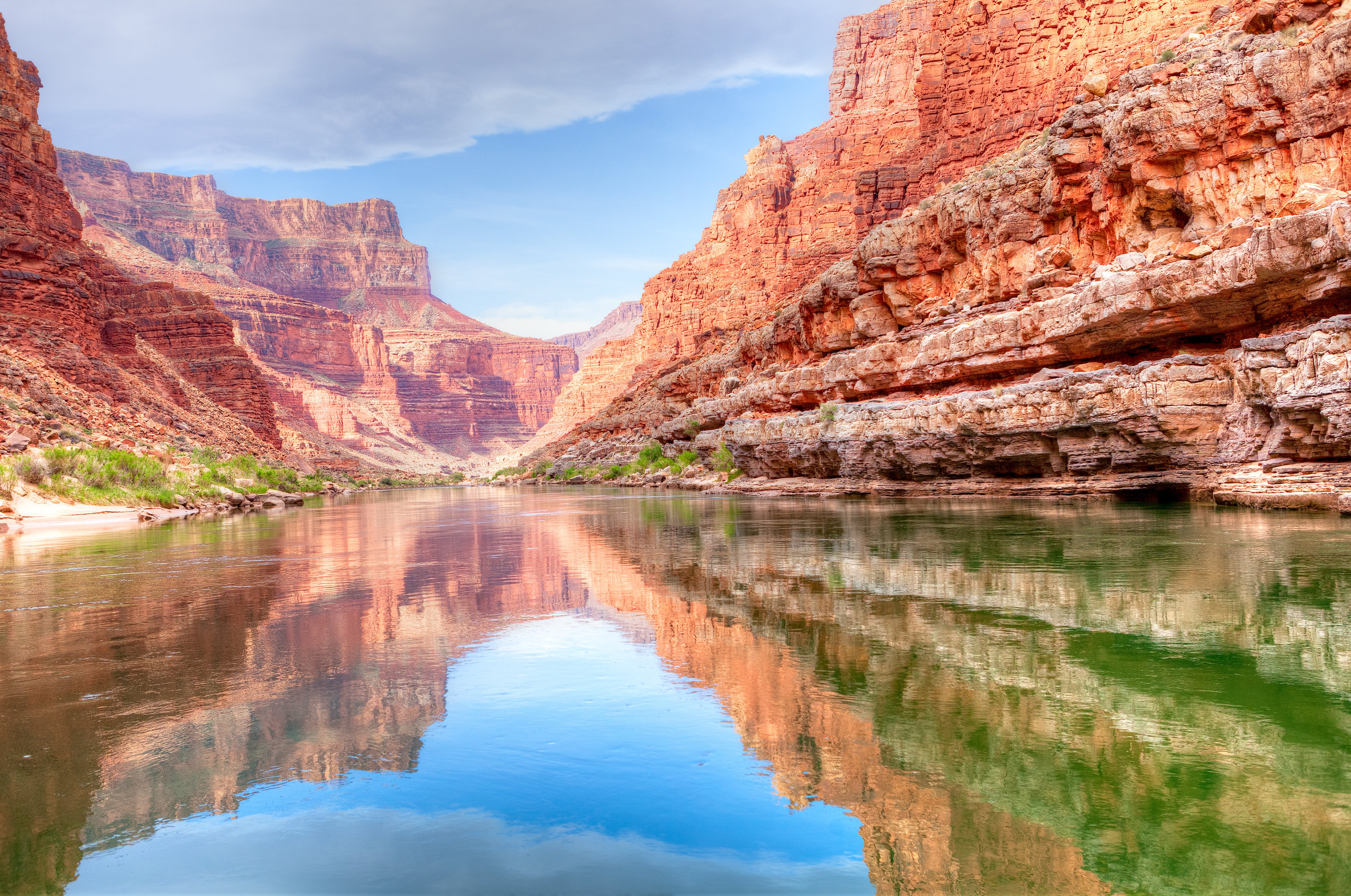 Colorado River running through the Grand Canyon