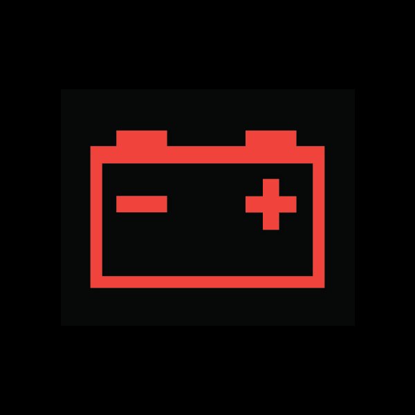 Battery alert warning light