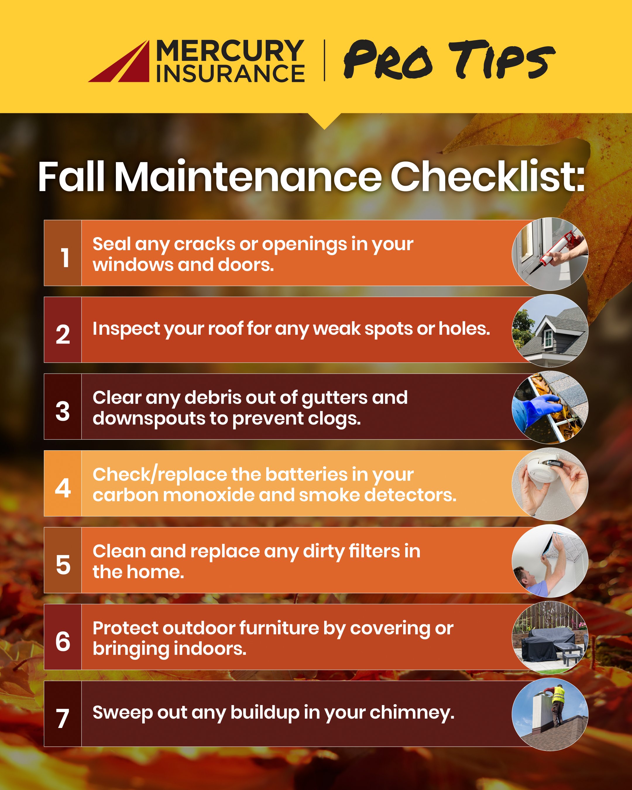 Fall Maintenance Checklist Infographic