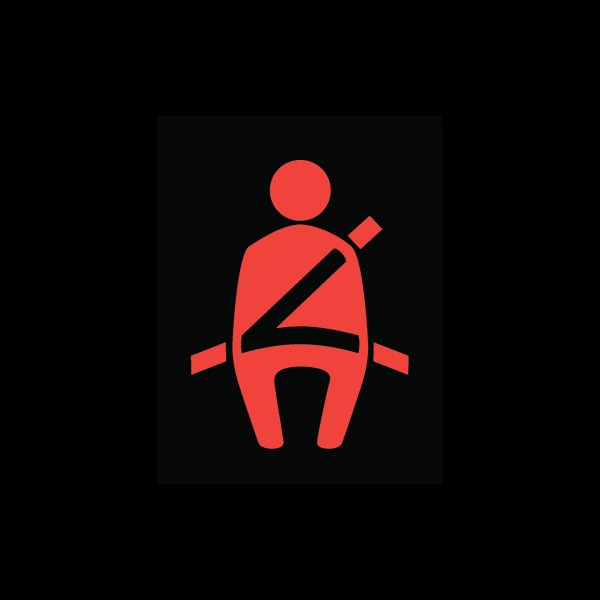 Seat belt reminder light