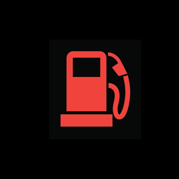 Low fuel indicator light
