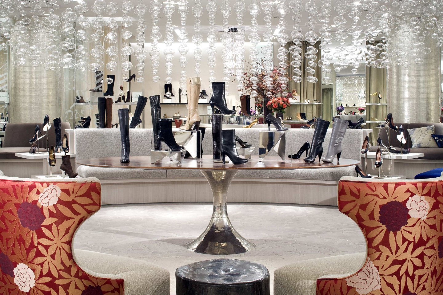 saks, interior, shoe floor