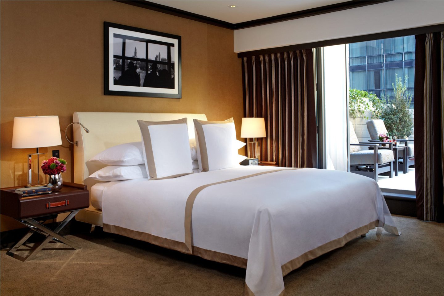 deluxe king room with terrace at The Chatwal New York