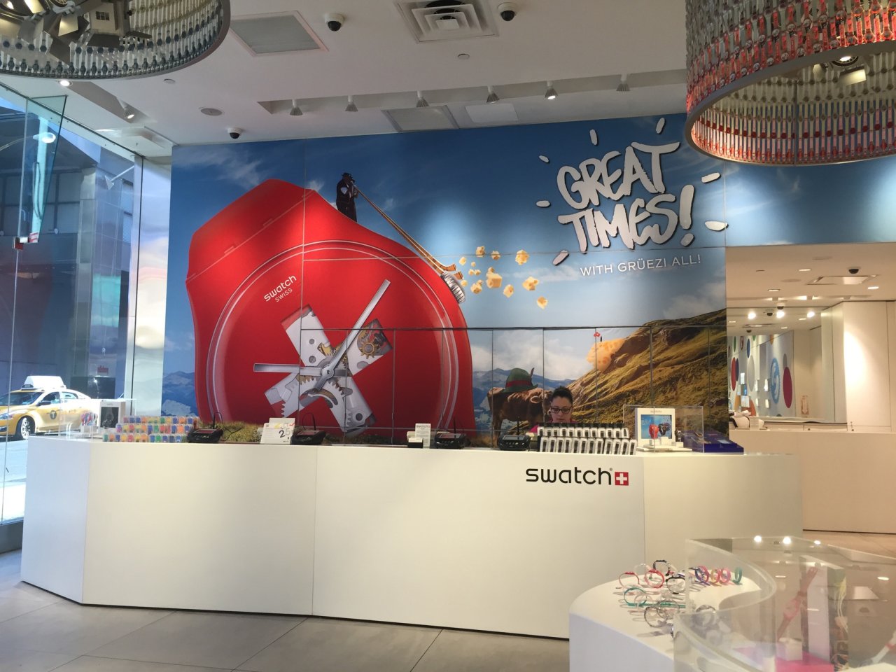 Swatch Times Square, counter