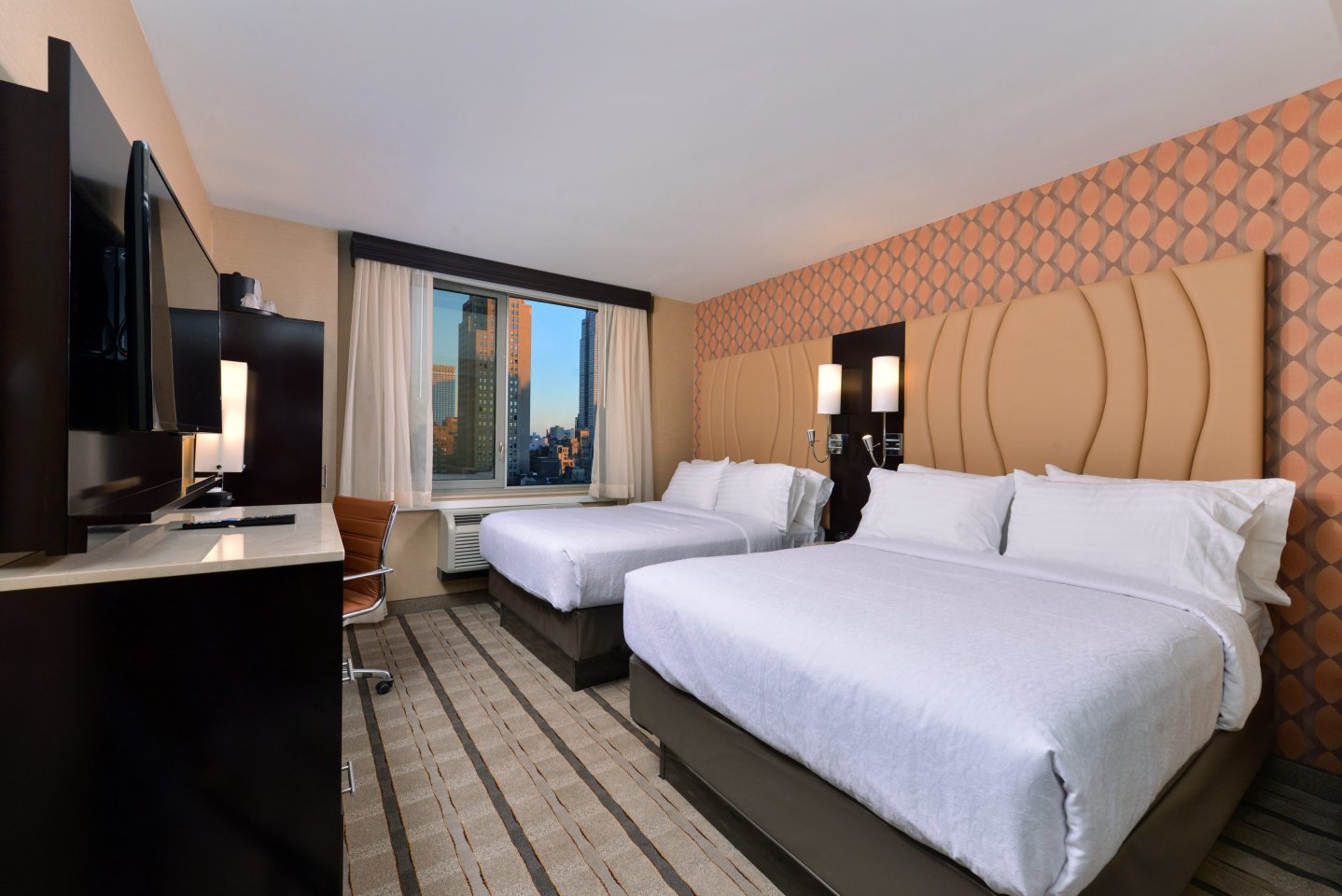 Holiday inn new york times square double bedroom