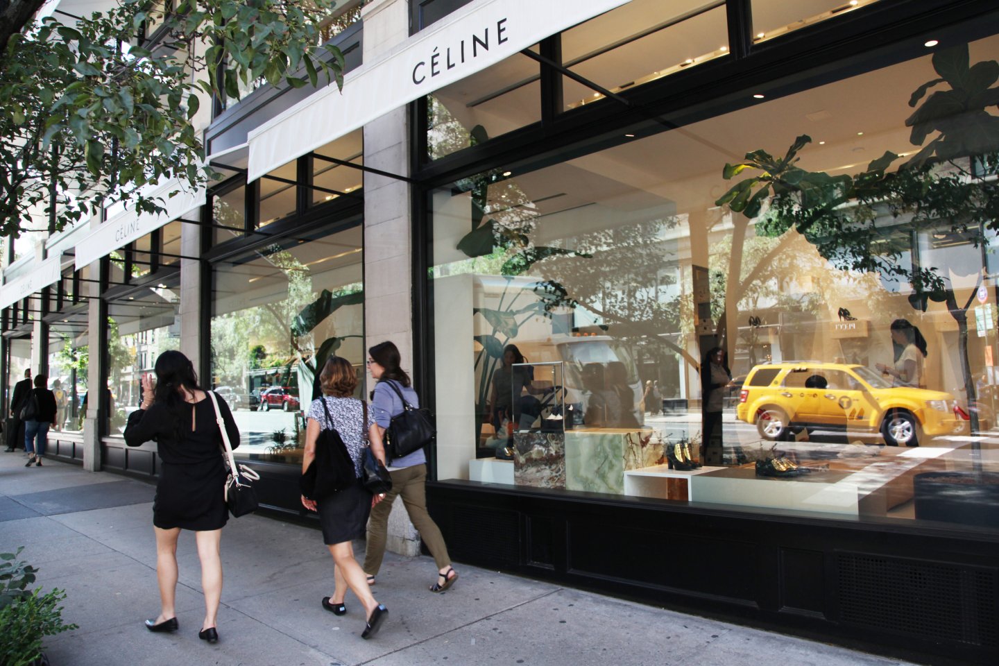 Celine, sidewalk