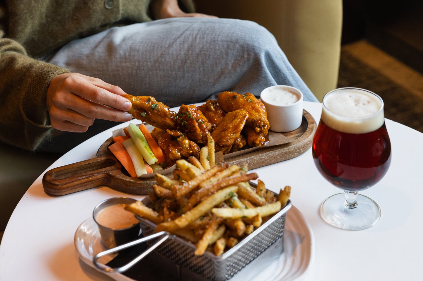 Crispy Chicken Wings served at The Stinger Cocktail bar & Kitchen