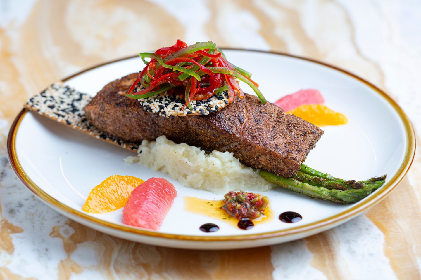 Food from The Blue Mezze Bar