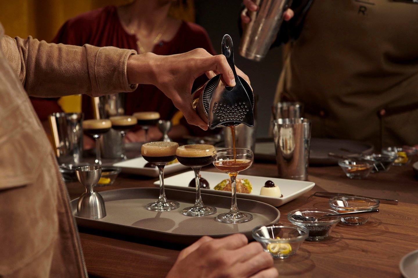 People at an espresso Martini Class at Starbucks Reserve Empire State Building