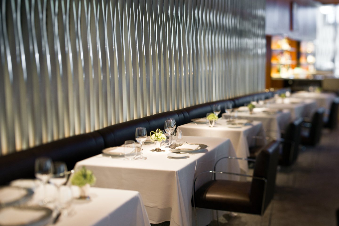 Interior of Le Bernardin Restaurant, Manhattan, NYC