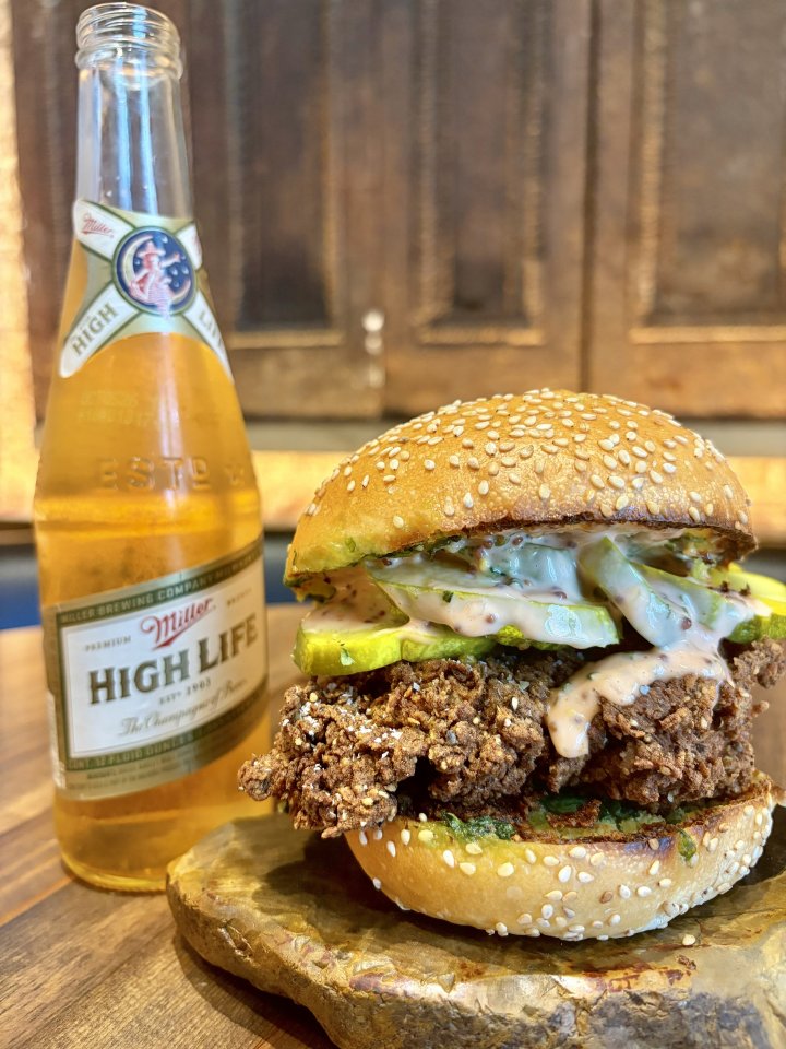Fried Chicken Sami & Miller High Life!
