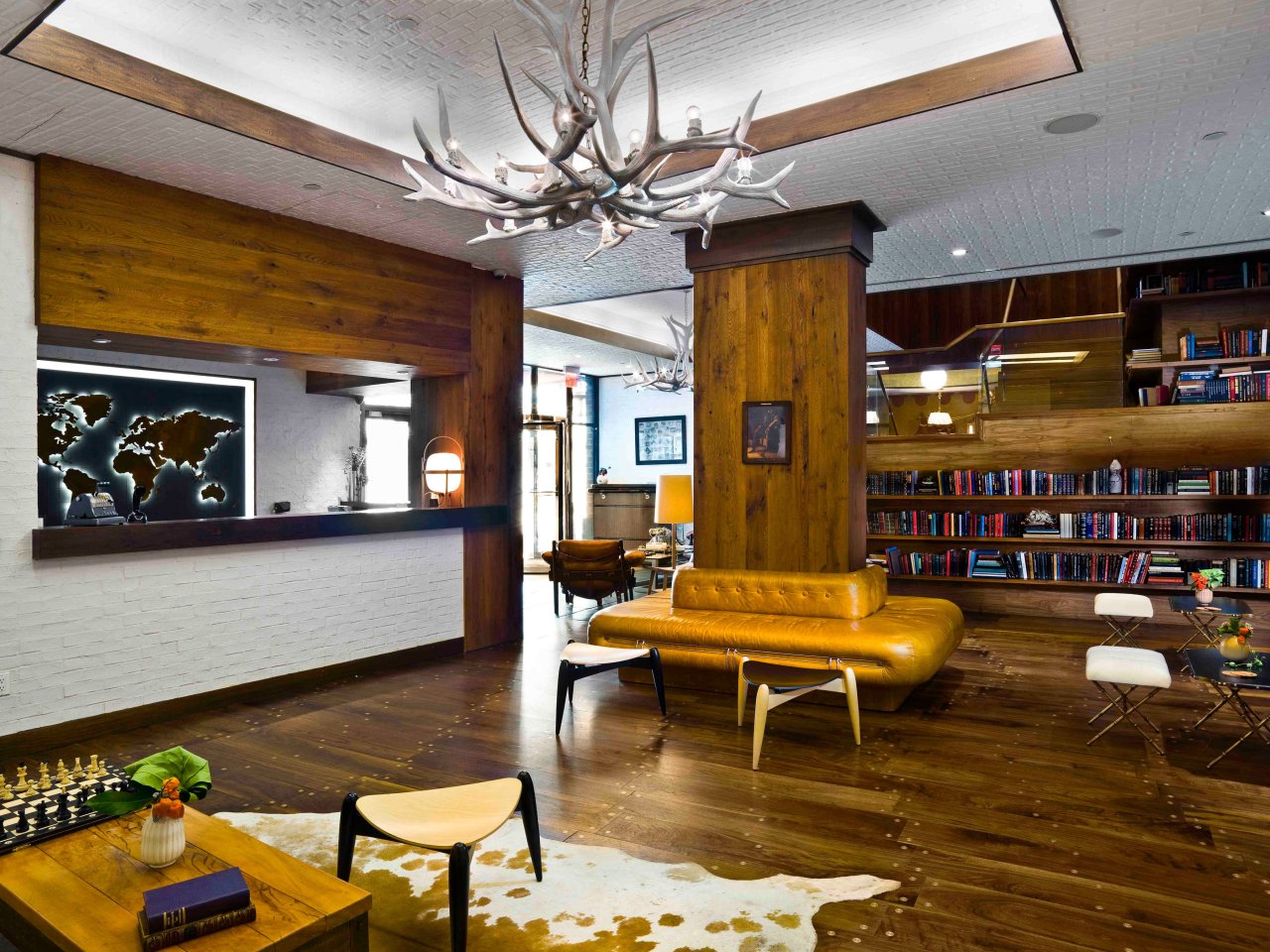 Lobby at Gild Hall–a Thompson Hotel