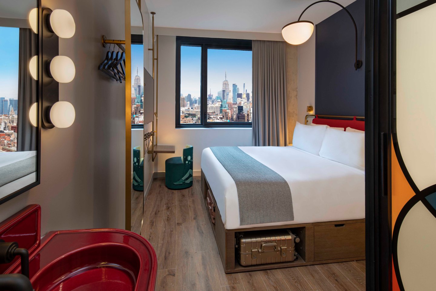 Interior of Moxy NYC Lower East Side